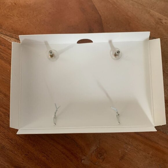 Thalia Sodi Gold Tone & Crystal Big Cat Hoop Earrings For Pierced Ears 3" NWT - Picture 3 of 3